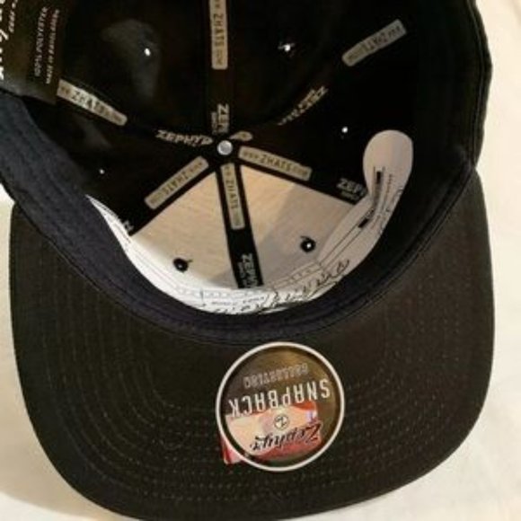 WSU State Shockers Blackout Snapback Hat Stitched Flat Brim New - Picture 9 of 9